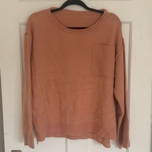 oversized pocket knit sweater